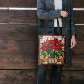 Angebaute Poinsettias-Imitate Tasche