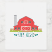 Angebauter Betrieb Weinetikett (Einzelnes Label)