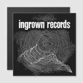 Angebautes Woodcut Magnet (Vorne/Hinten)