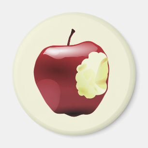 angebissener Apfel Magnet