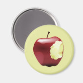 angebissener Apfel Magnet (Vorderseite/Rückseite)