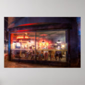 Angeblasenes Café Poster (Vorne)