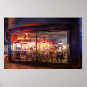 Angeblasenes Café Poster