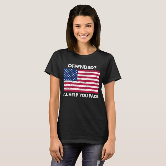 Angeblich helfe ich dir beim Pack der Patriotic US T-Shirt (Vorne ganz)