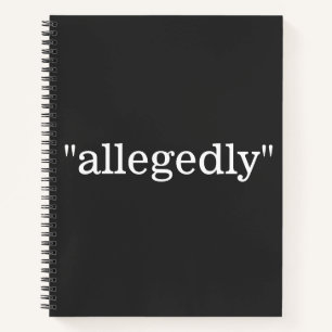 "angeblich" NOTEBOOK Notizblock