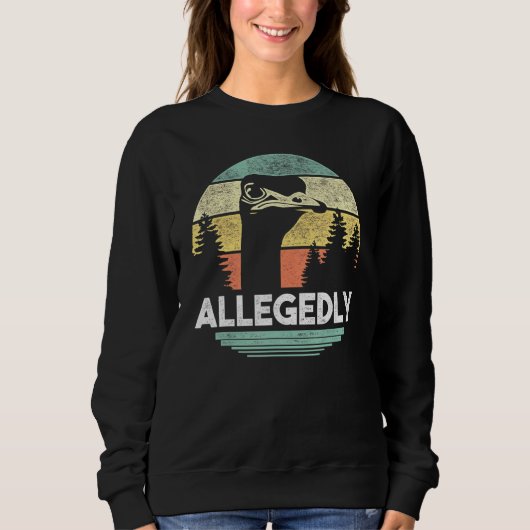 Angeblich Ostrich T Shirt Funny Bird Lover (Vorderseite)