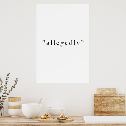 angeblich poster (Küche)