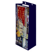 angeblich probabilistisch geschenktüte für weinflaschen (Rückseite Schrägansicht)