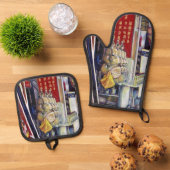 angeblich probabilistisch ofenhandschuh & Topflappen-Set (Oben Unten)