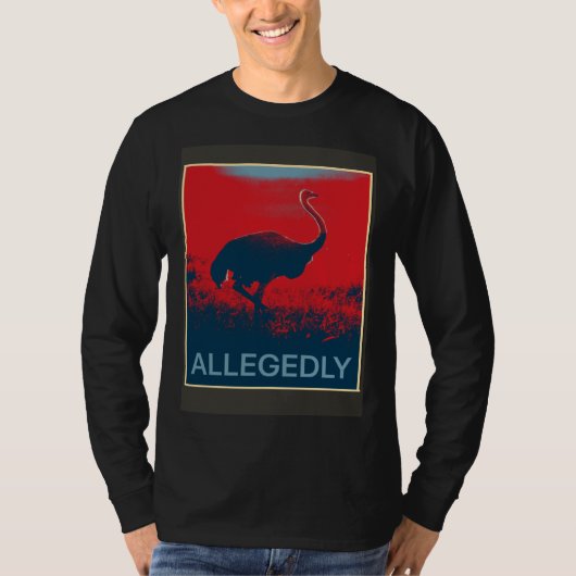 Angeblich Strauß flugunfähiger Vogel T-Shirt (Vorderseite)