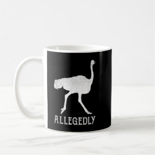 Angeblich Strauß Vintage Lustiger Vogel Liebhaber Kaffeetasse