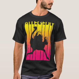 Angeblich Vogel Strauß Retro Flightless Bird T-Shirt