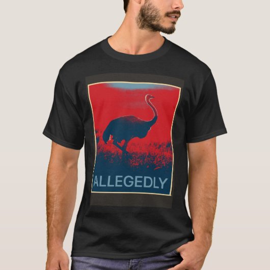 Angeblich Vogel Straußenflightless T-Shirt (Vorderseite)