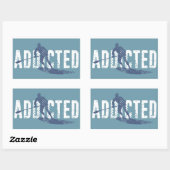 Angeblich zum Aufstehen Paddeln Rechteckiger Aufkleber (Blatt)