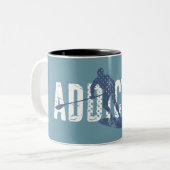 Angeblich zum Aufstehen Paddeln Zweifarbige Tasse (Vorderseite Links)