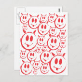 Angeblicher Killer_Symbol Postkarte (Vorne/Hinten)