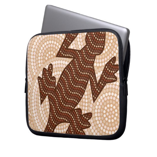 Angeborene Eidechsenpunktion Laptopschutzhülle (Vorderseite Links)
