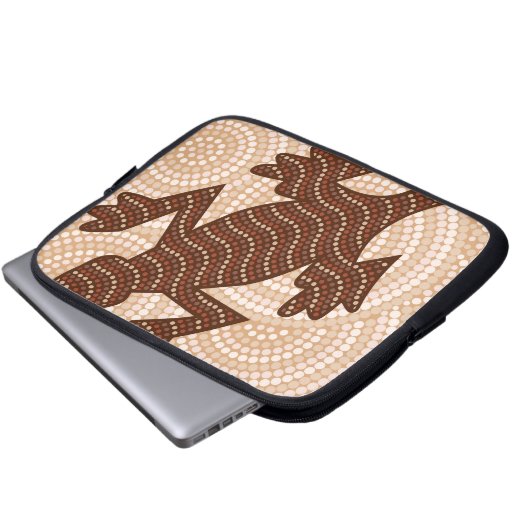 Angeborene Eidechsenpunktion Laptopschutzhülle (Vorne Knopf)