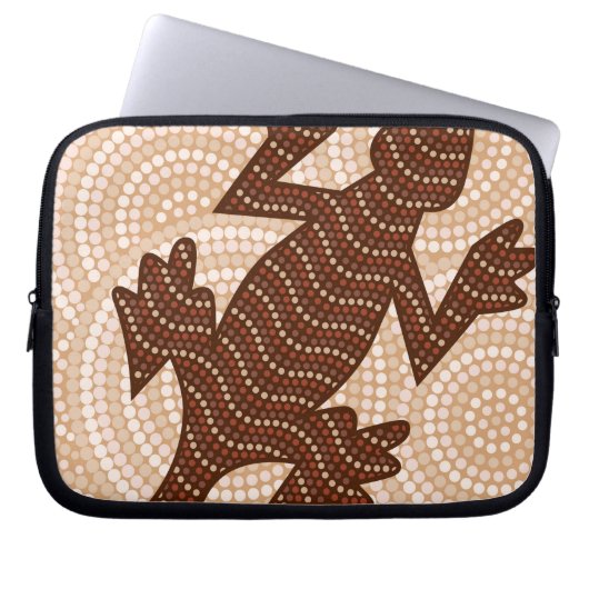 Angeborene Eidechsenpunktion Laptopschutzhülle (Vorderseite)