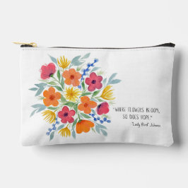 Angebot der Hoffnung für Watercolor Florals Zubehörtasche