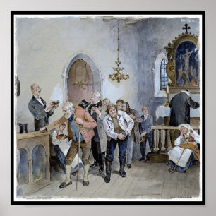 Angebot der Kirche Poster