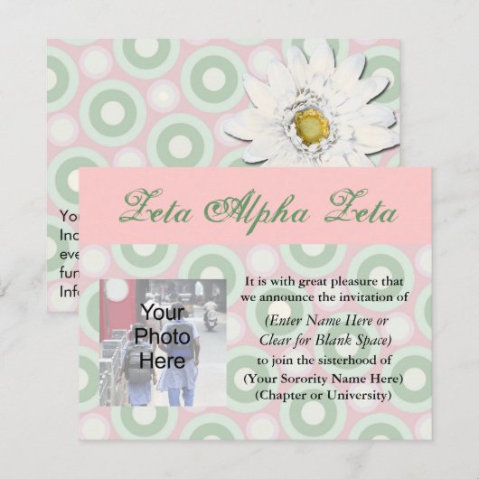 Angebot-Einladung Einladung (Vorne/Hinten)