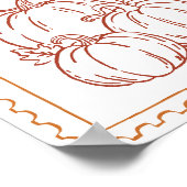 Angebot fallen poster (Ecke)