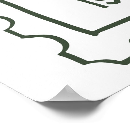 Angebot fallen poster (Ecke)