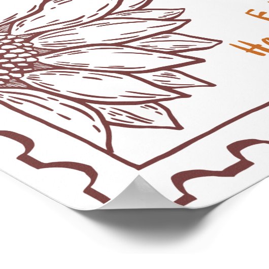 Angebot fallen poster (Ecke)