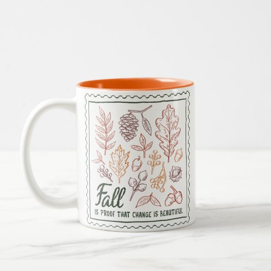 Angebot fallen zweifarbige tasse (Links)