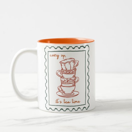 Angebot fallen zweifarbige tasse (Links)