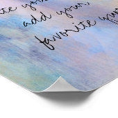 Angebot für benutzerdefinierte Wandkunst im Aquare Poster (Ecke)