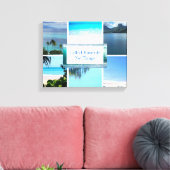 Angebot für Collage Travel Foto Modern Leinwanddruck (Insitu (Wohnzimmer))