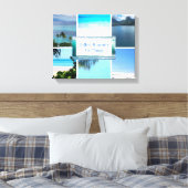 Angebot für Collage Travel Foto Modern Leinwanddruck (Insitu (Schlafzimmer))