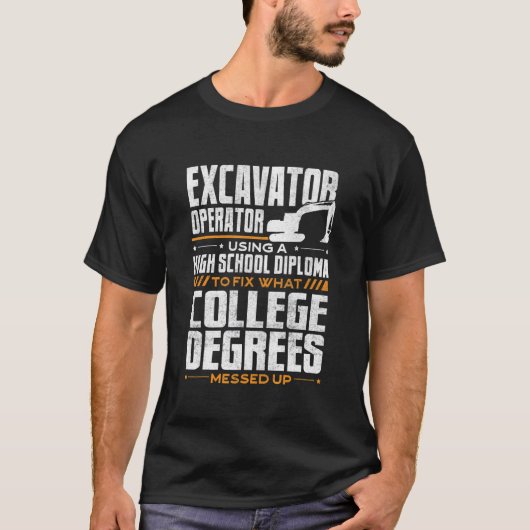 Angebot für den Betreiber schwerer Geräte T-Shirt (Vorderseite)