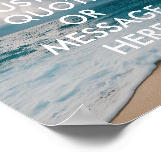 Angebot für den Strand Poster (Ecke)