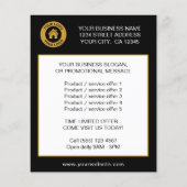 Angebot für die Bereitstellung benutzerdefinierter Flyer (Hinten)