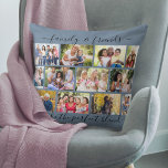 Angebot für Familie und Freunde 12 Foto Collage Bl Kissen<br><div class="desc">Erstellen Sie Ihr eigenes Foto Kissen mit 12 Ihrer Lieblings-Fotos. Das Design hat ein elegantes, handgeschriebenes Zitat, das lautet: "Familie & Freunde machen die perfekte Mischung" und Sie können dies bearbeiten, wenn Sie möchten. Die Fotovorlage ist für Sie Set, um Ihre eigenen Bilder, die in einem modernen Mauerwerk angeordnet sind,...</div>