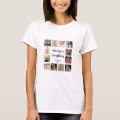 Angebot für Familienname 12 FotoCollage T-Shirt (Vorderseite)