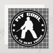 Angebot für Feldhockey-Goalie Einladung (Vorne/Hinten)