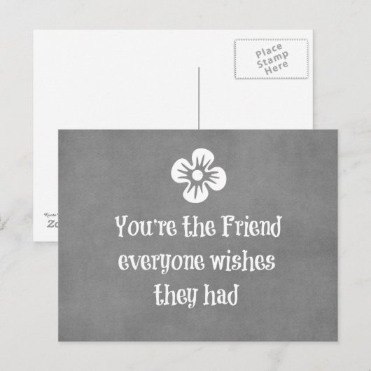 Angebot für Freunde Postkarte (Vorne/Hinten)