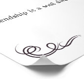 Angebot für Freundschaften Poster (Ecke)