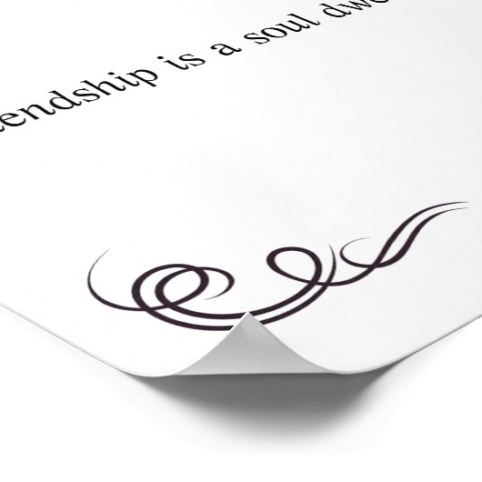 Angebot für Freundschaften Poster (Ecke)