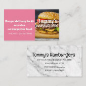 Angebot für Hamburger Lieferermäßigung Visitenkarte (Vorne/Hinten)