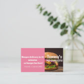 Angebot für Hamburger Lieferermäßigung Visitenkarte (Stehend Vorderseite)