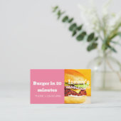 Angebot für Hamburger Lieferermäßigung Visitenkarte (Stehend Vorderseite)