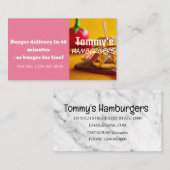 Angebot für Hamburger Lieferermäßigung Visitenkarte (Vorne/Hinten)
