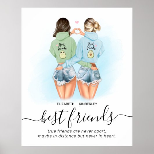 Angebot für kundenspezifische Best Friends Poster (Vorne)