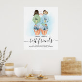 Angebot für kundenspezifische Best Friends Poster (Küche)