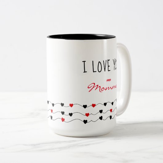 Angebot für Mütter anpassen Zweifarbige Tasse (VorderseiteRechts)